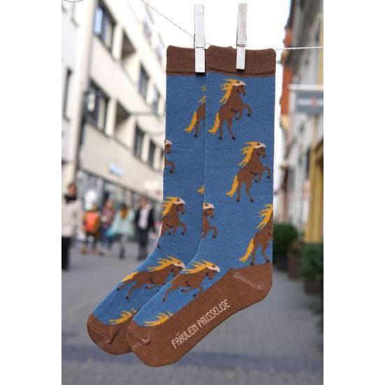 Fräulein Prusselise - Organic Knee High Socks - Horses