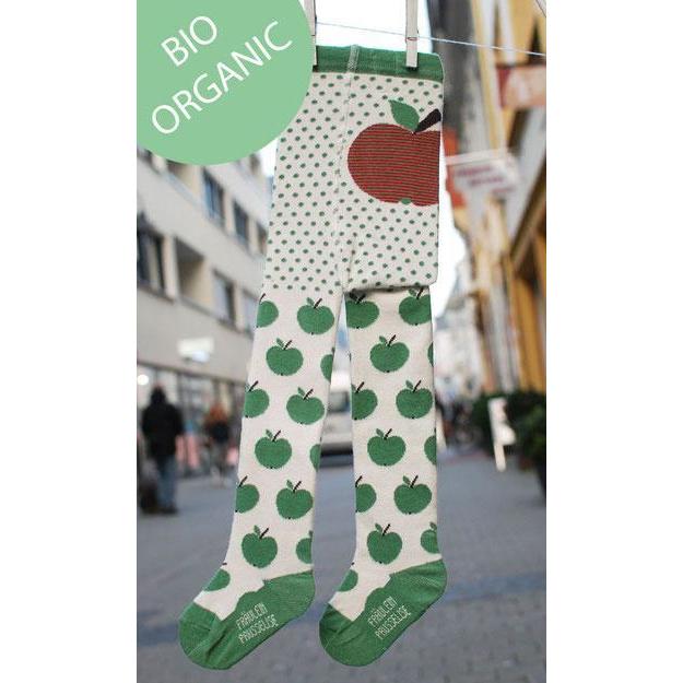 Fräulein Prusselise - Organic Tights - Apples (Green)