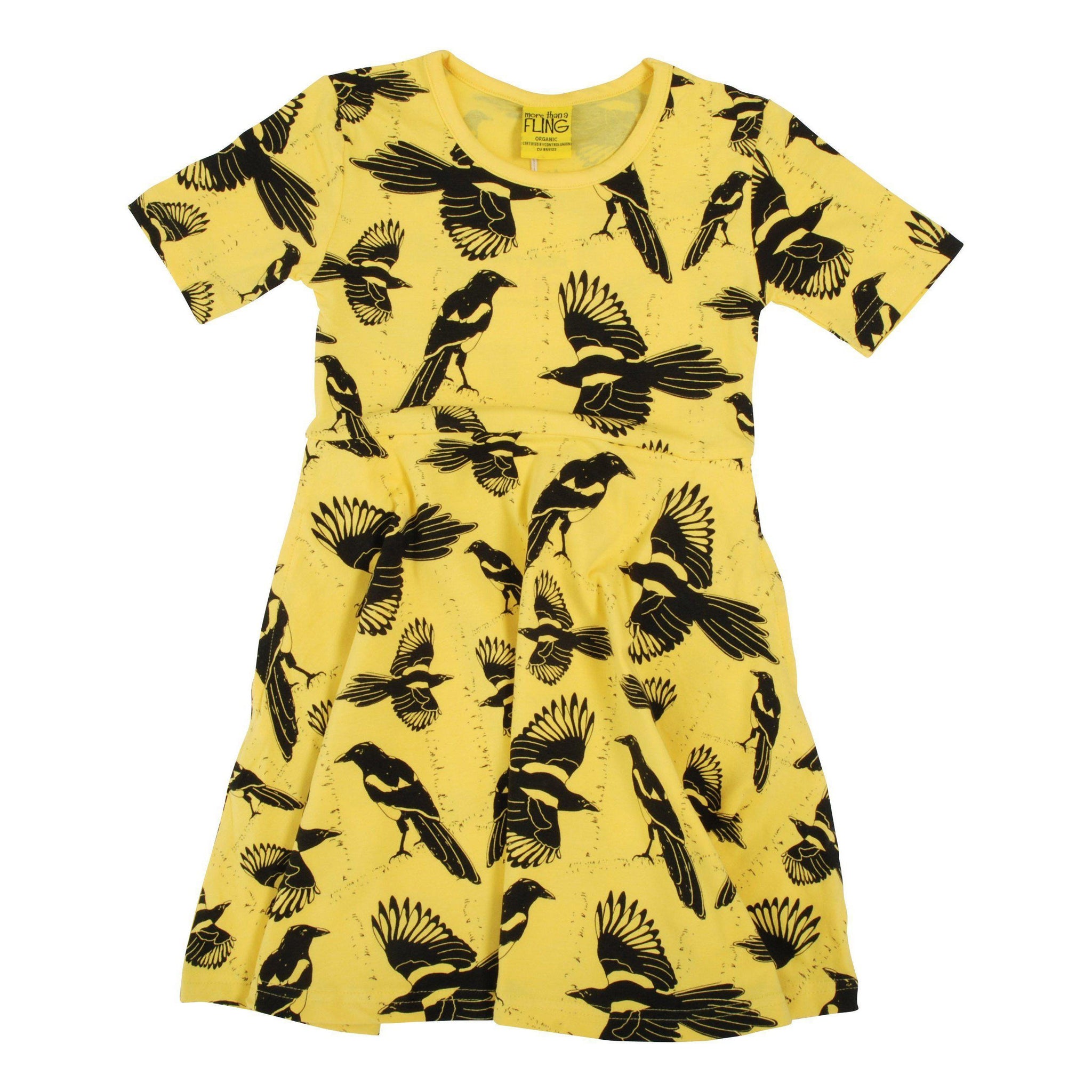 More than a Fling - Pica Pica Skater Dress (Aspen Gold) (2 Years)