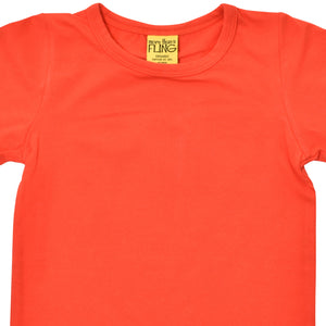 More Than A FLING - Poppy Red Short Sleeved Top