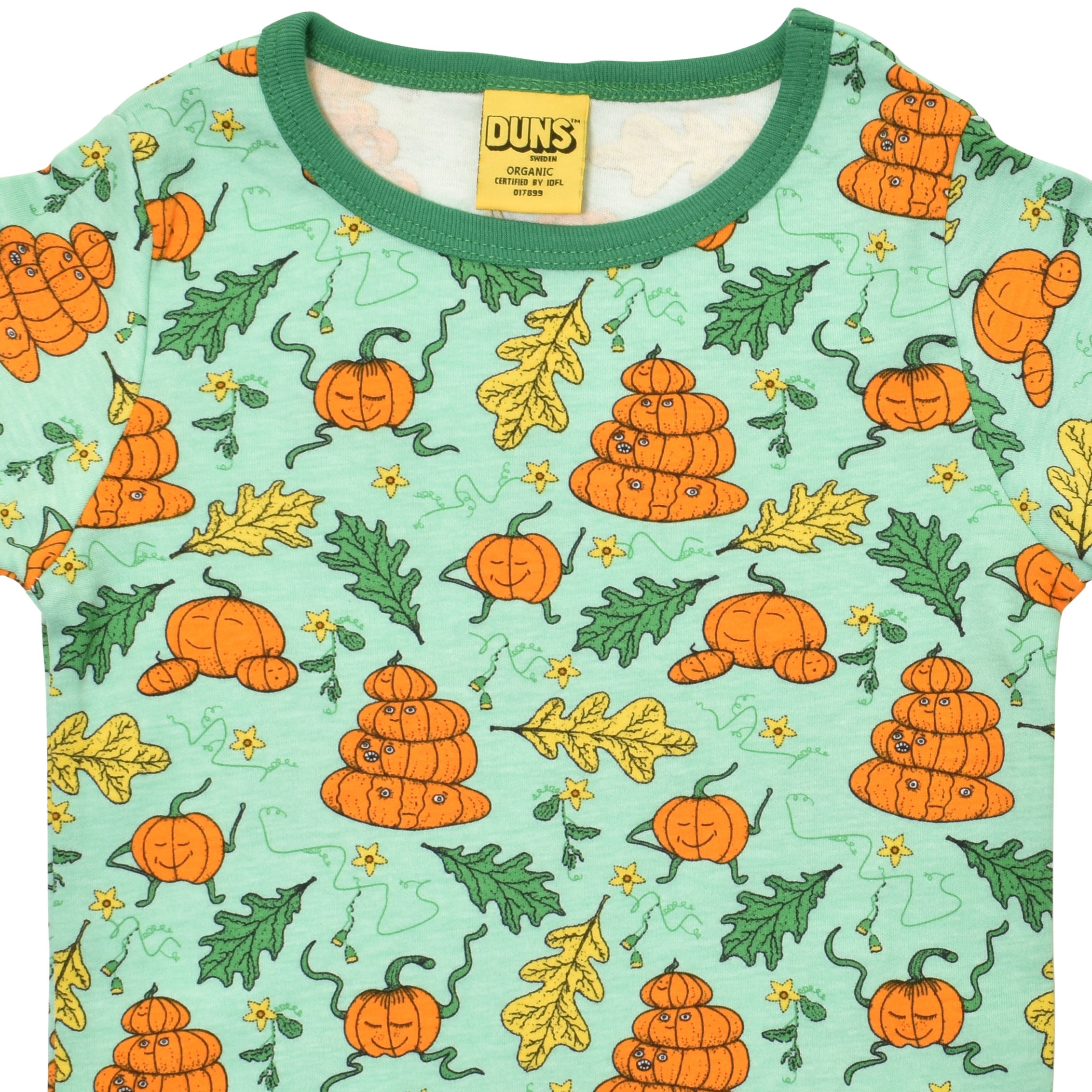 DUNS Sweden - Pumpkin Family Green Long Sleeved Top