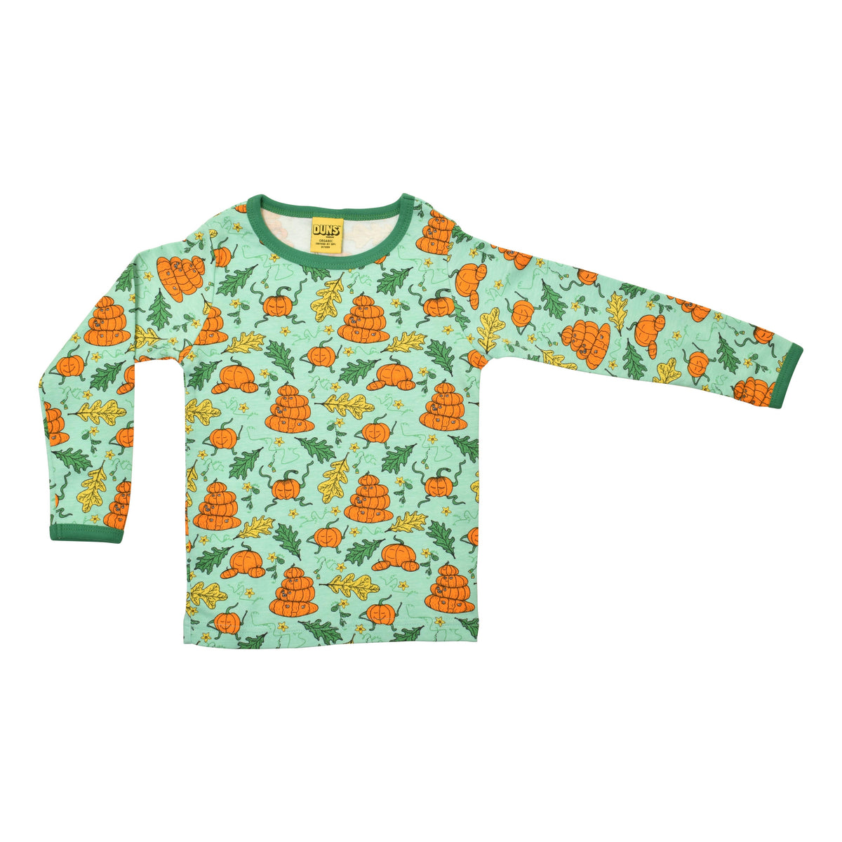 DUNS Sweden - Pumpkin Family Green Long Sleeved Top