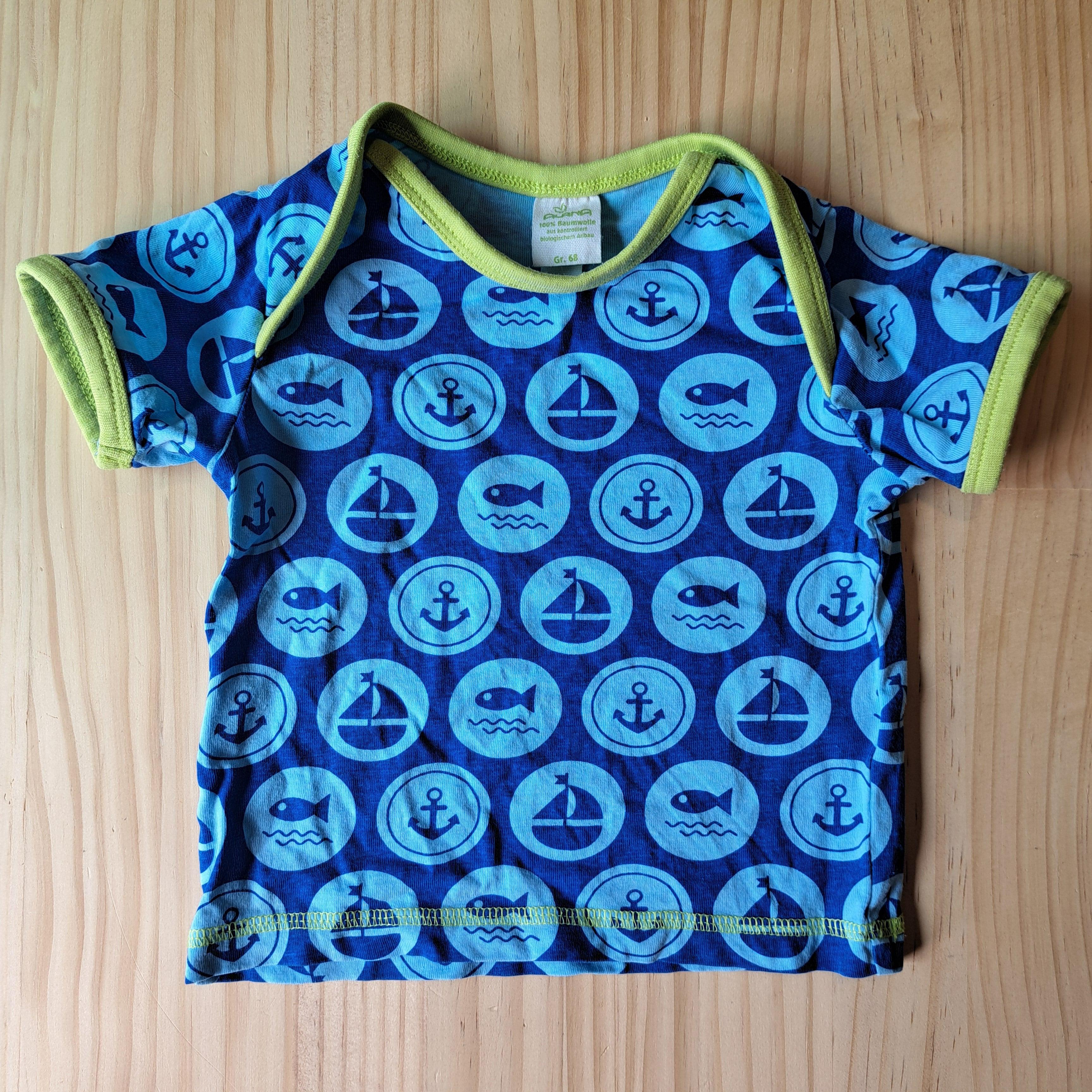 Hoopla Kids Re-Loved - RE-Loved - Alana Nautical Short Sleeve Top (6 Months)