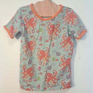 Hoopla Kids Re-Loved - RE-Loved - Coddi & Womple Octopus Short Sleeve Top (4 Years)