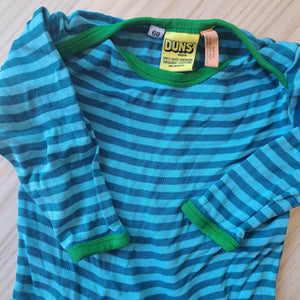 Hoopla Kids Re-Loved - RE-Loved - DUNS Blue Striped Long Sleeved Body Top (4-6 Months)