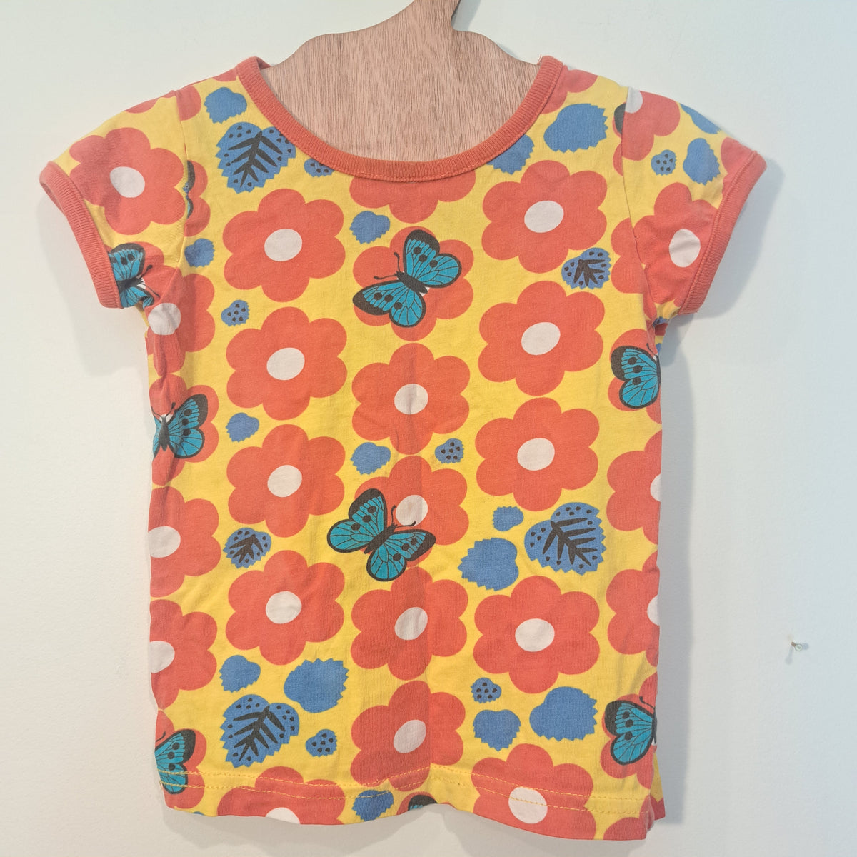 Hoopla Kids Re-Loved - RE-Loved - DUNS Butterflies Short Sleeve Top (18 Months)