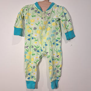 Hoopla Kids Re-Loved - RE-Loved - DUNS Flower Zip Suit (6-9 Months)