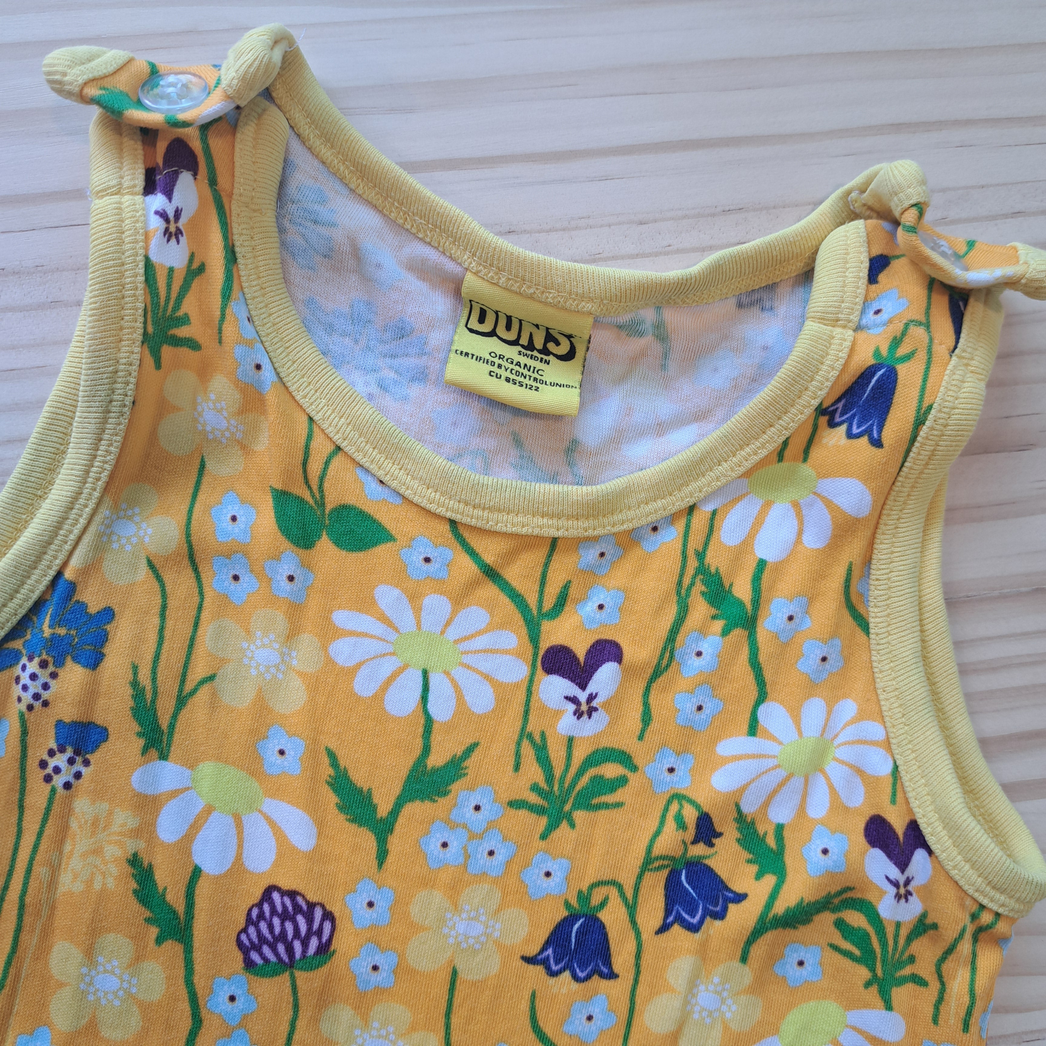 Hoopla Kids Re-Loved - RE-Loved - DUNS Flowers Dungarees (9 Months)