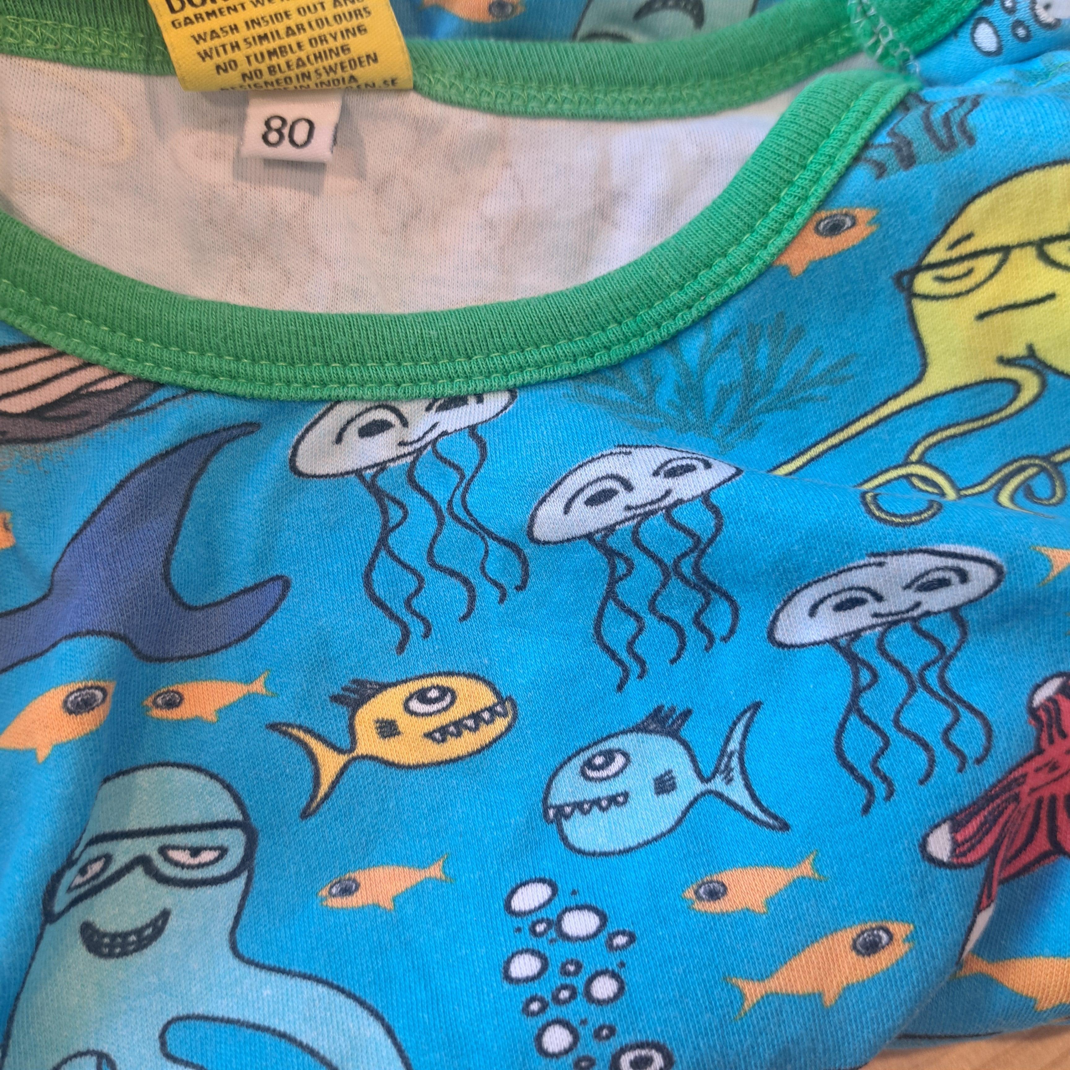 Hoopla Kids Re-Loved - RE-Loved - DUNS Ocean Creatures Play Suit (9 - 12 Months)
