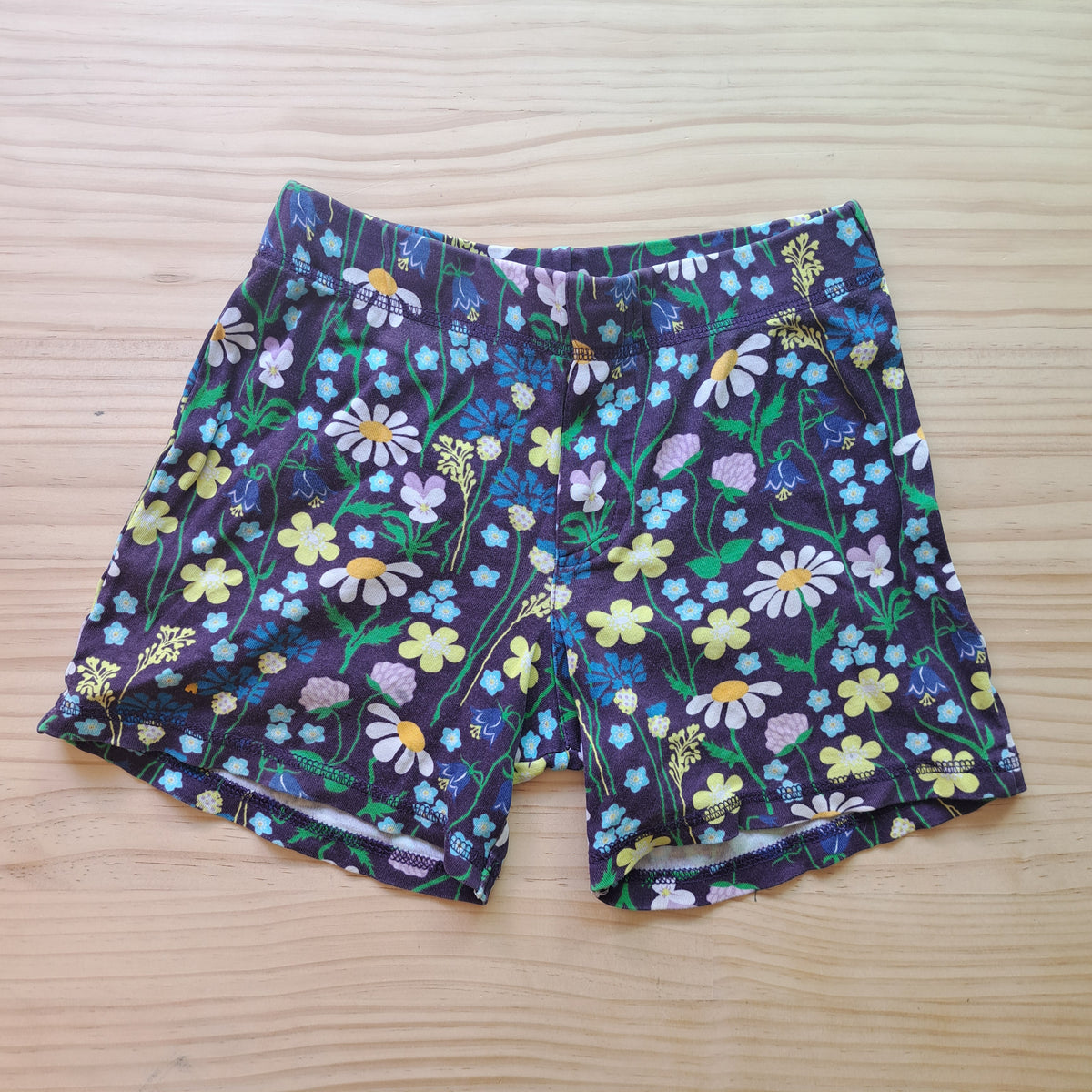Hoopla Kids Re-Loved - RE-Loved - DUNS Purple Flower Shorts (5-6 Years)