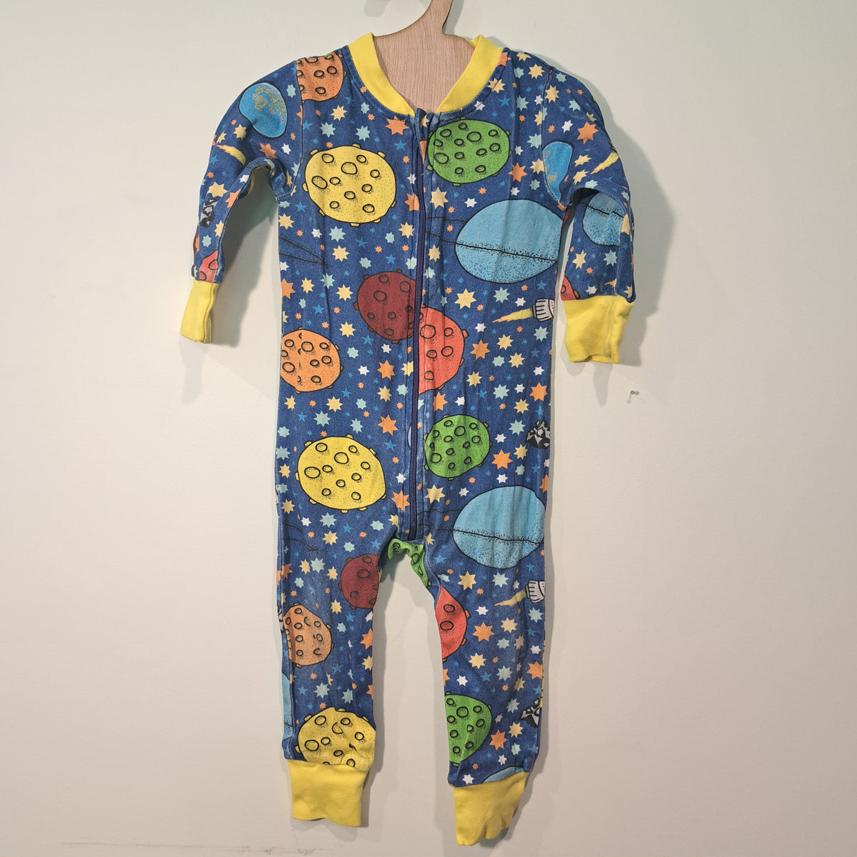 Hoopla Kids Re-Loved - RE-Loved - DUNS Space Zip Suit (12 Months)