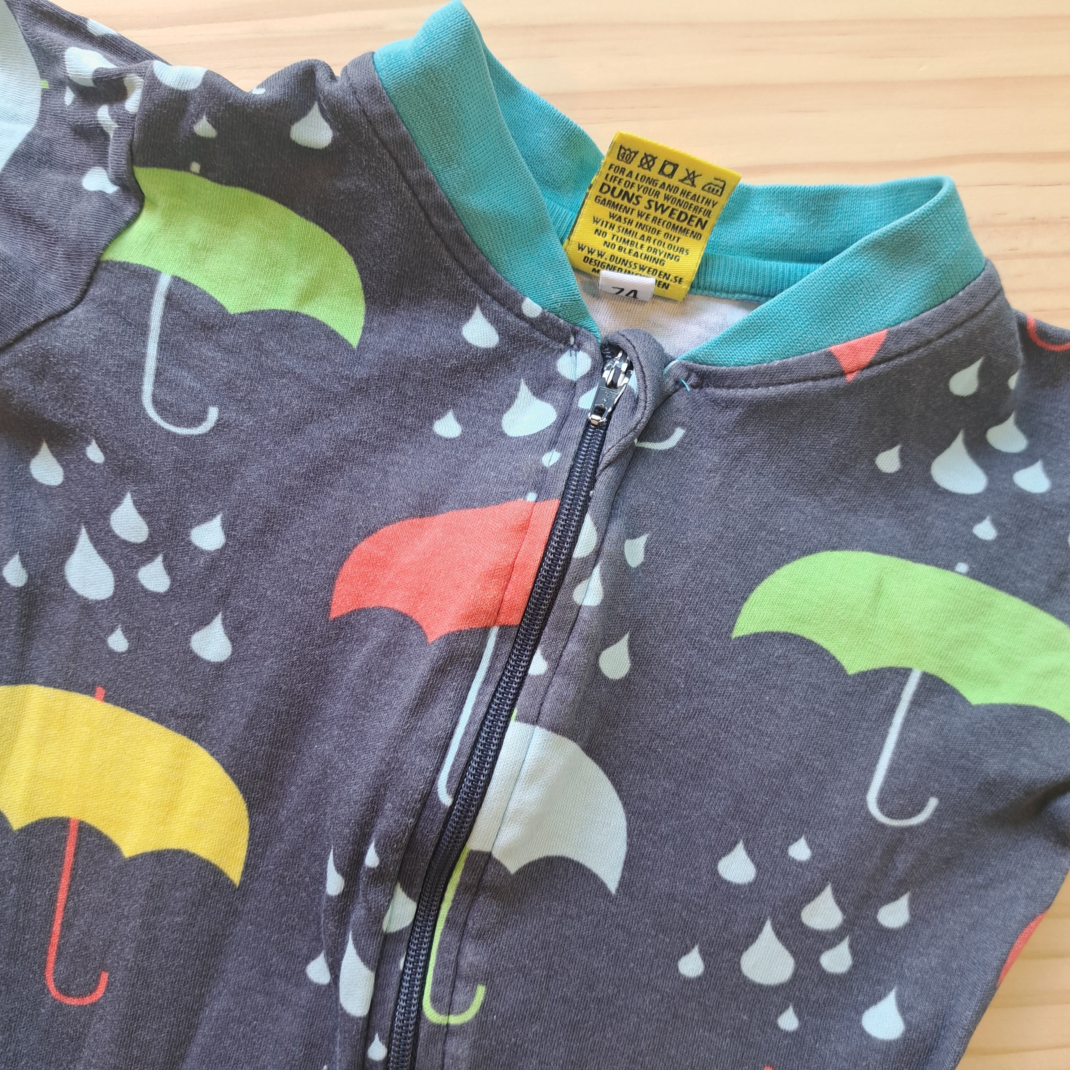 Hoopla Kids Re-Loved - RE-Loved - DUNS Umbrella Zip Suit (6-9 Months)