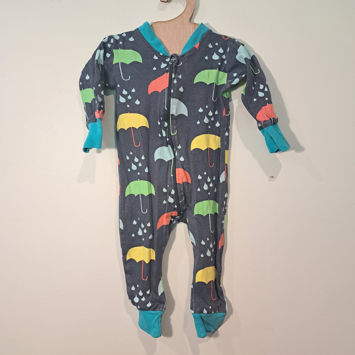 Hoopla Kids Re-Loved - RE-Loved - DUNS Umbrella Zip Suit (6-9 Months)