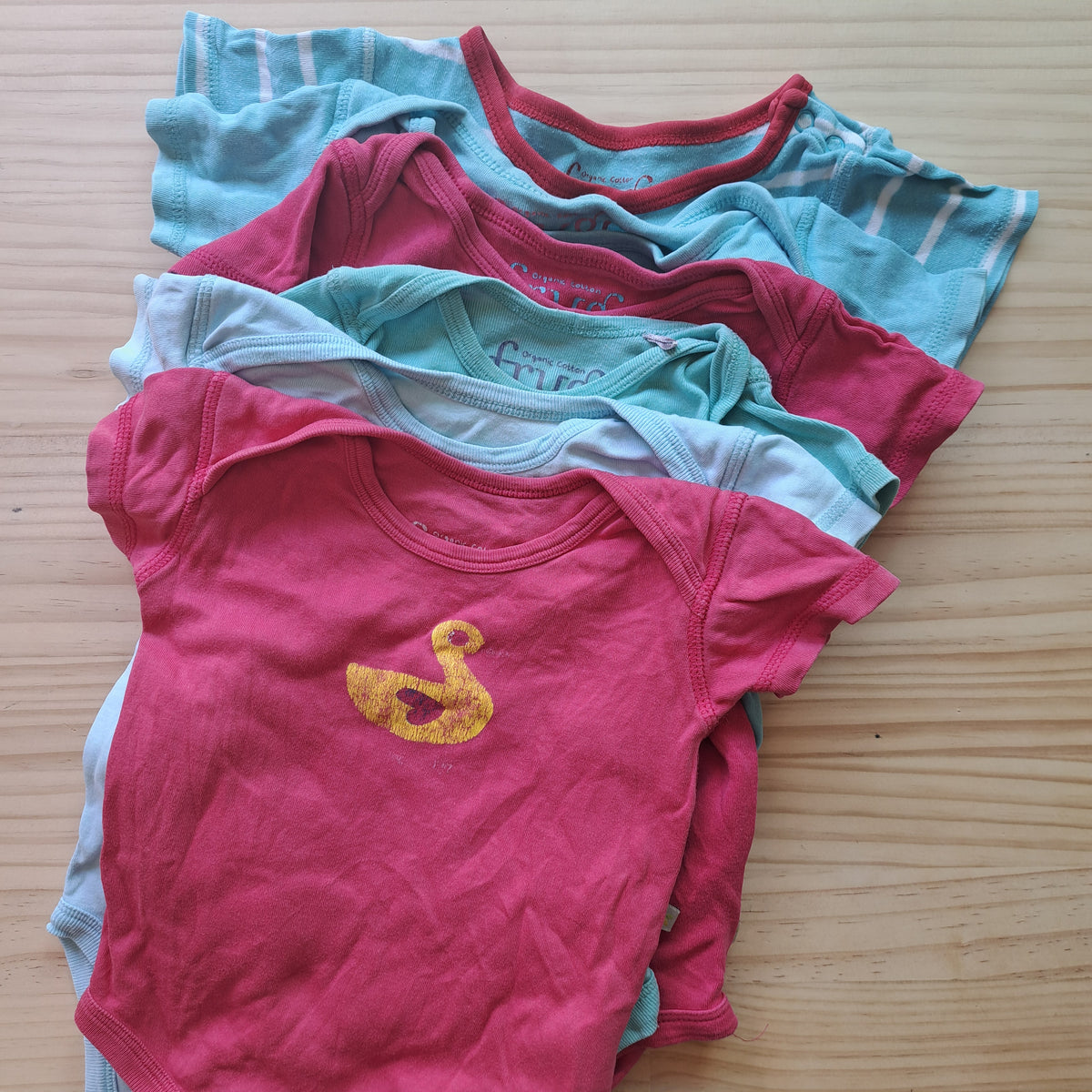 Hoopla Kids Re-Loved - RE-Loved - Frugi 6x Body Tops (3 - 18 Months)