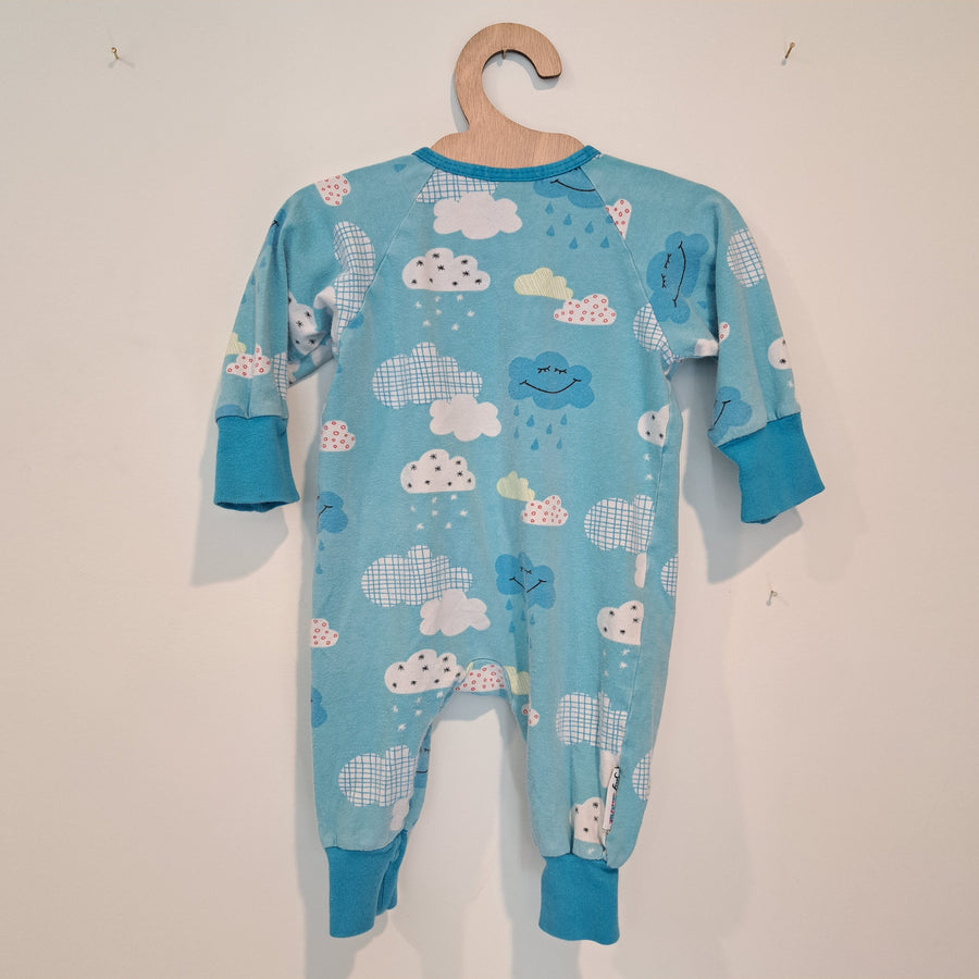 Hoopla Kids Re-Loved - RE-Loved - JNY Blue Clouds Zip Suit (2-4 months)