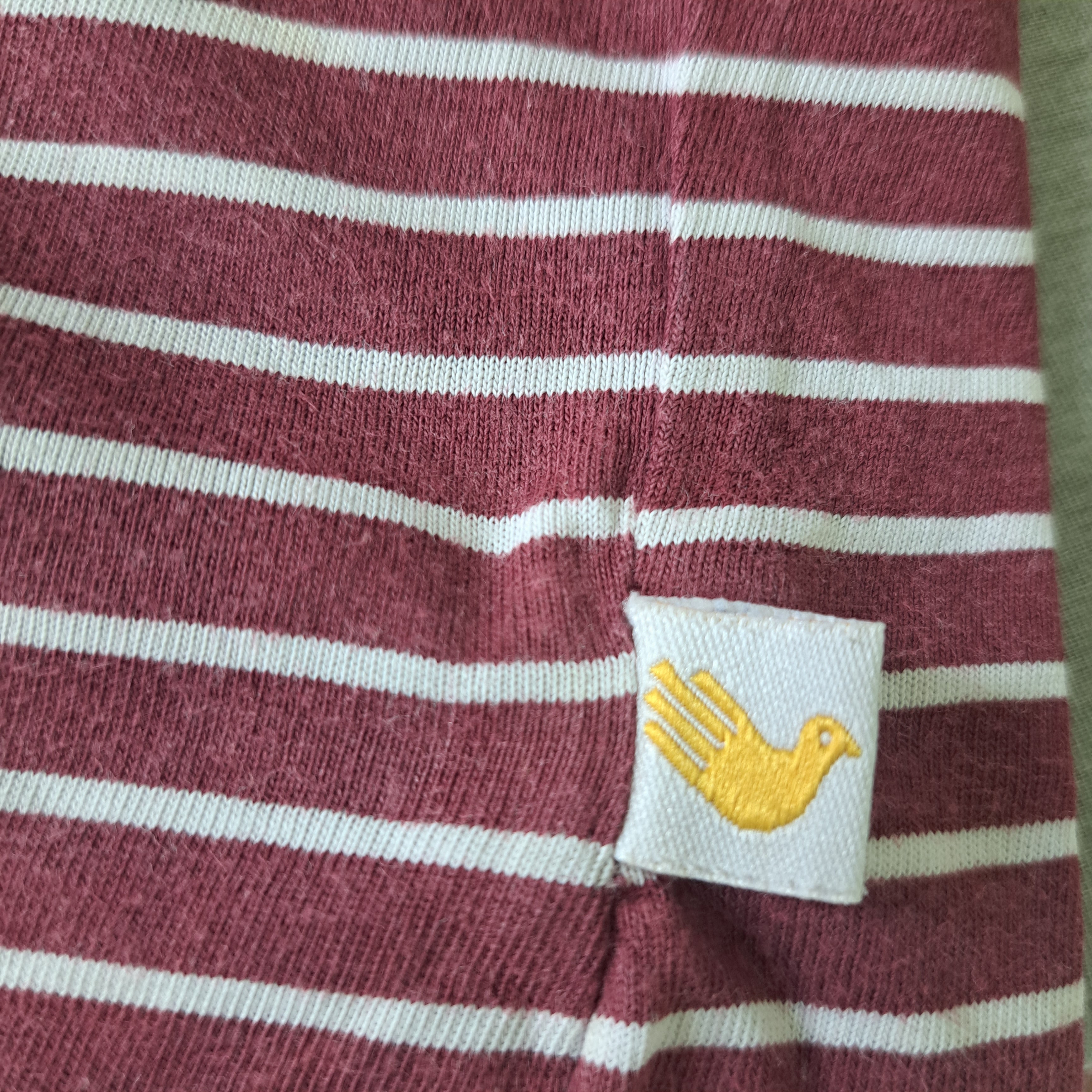 Hoopla Kids Re-Loved - RE-Loved - LYB Maroon Stripe Short Sleeve Top (12 Years)