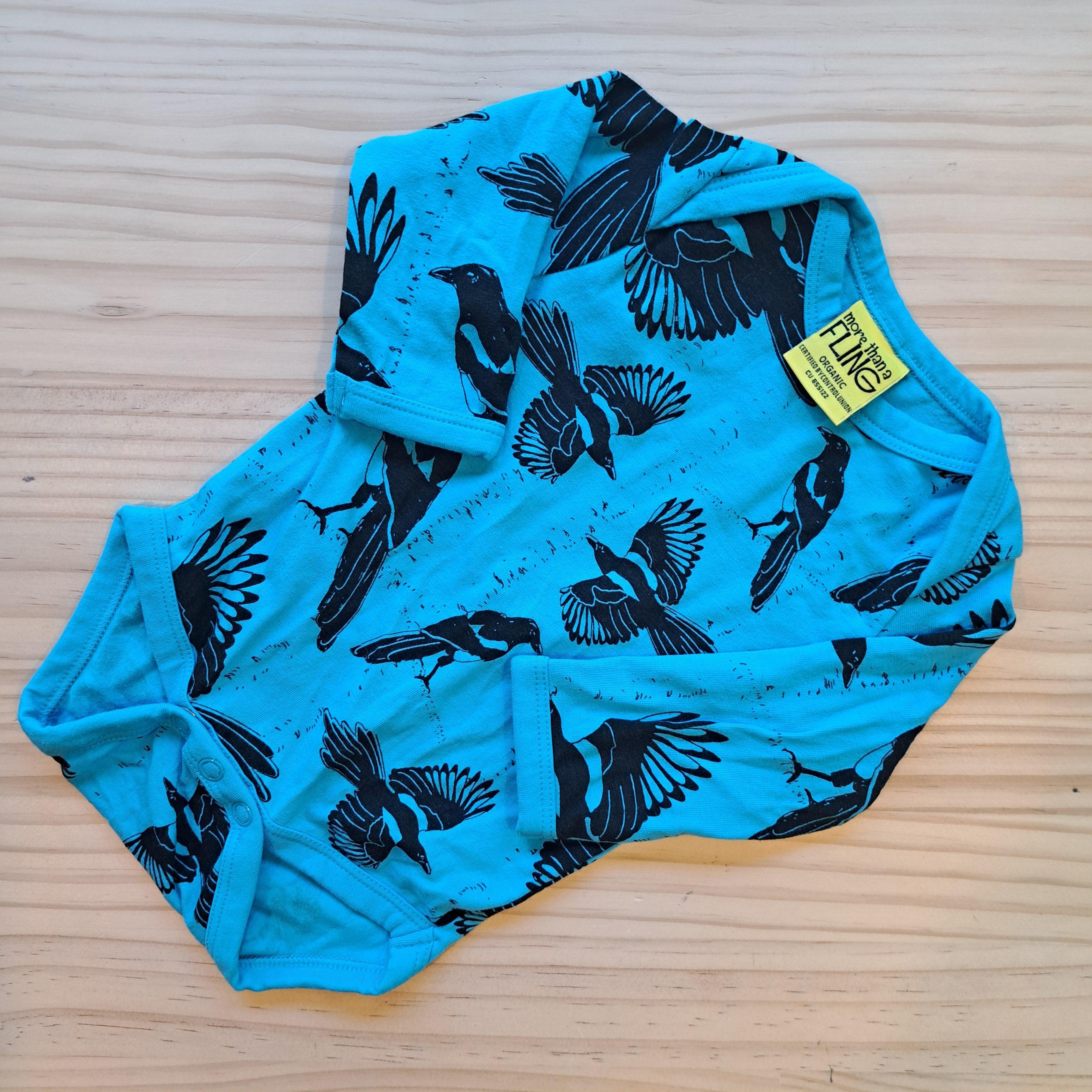 Hoopla Kids Re-Loved - RE-Loved - MTAF Blue Pica Pica Body Top (1 - 2 Months)