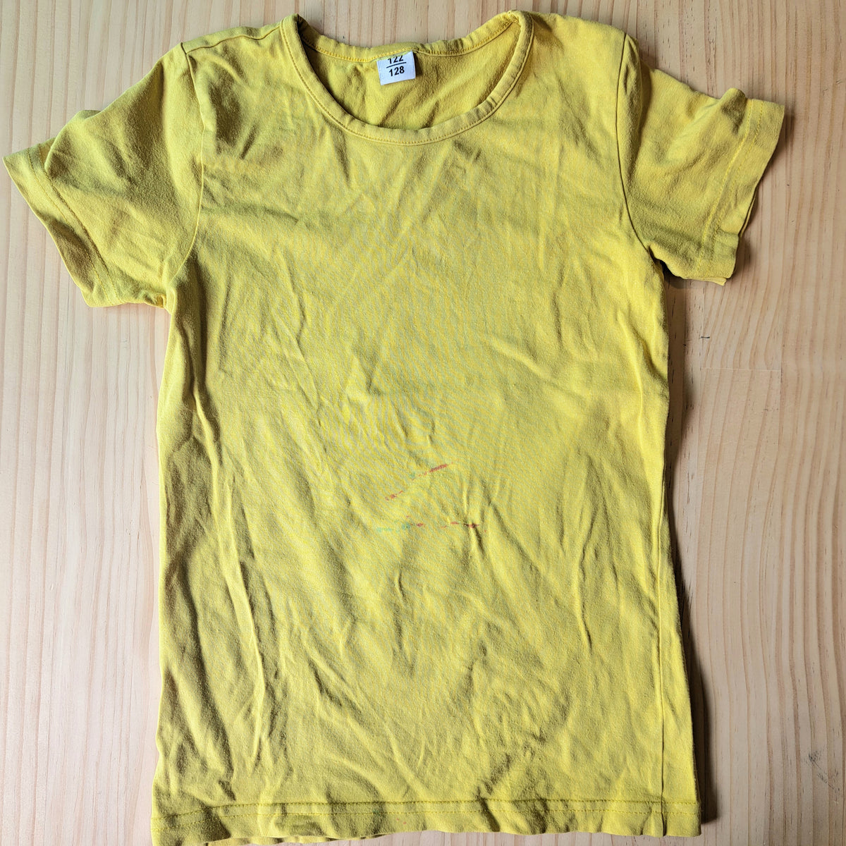 Hoopla Kids Re-Loved - RE-Loved - MTAF Yellow Short Sleeve Top (7-8 Years)