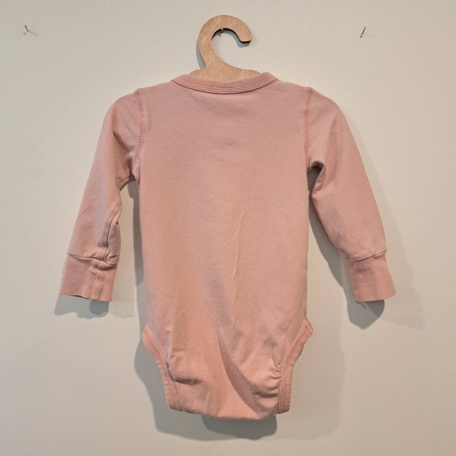 Hoopla Kids Re-Loved - RE-Loved - Maxomorra Pink Body Top (9-12 months)