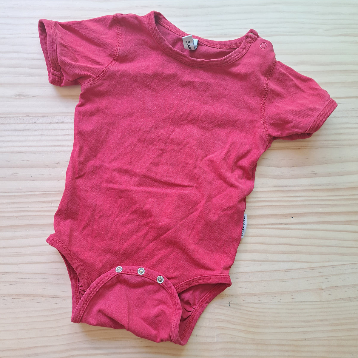 Hoopla Kids Re-Loved - RE-Loved - Maxomorra Red Body Top (12 Months)