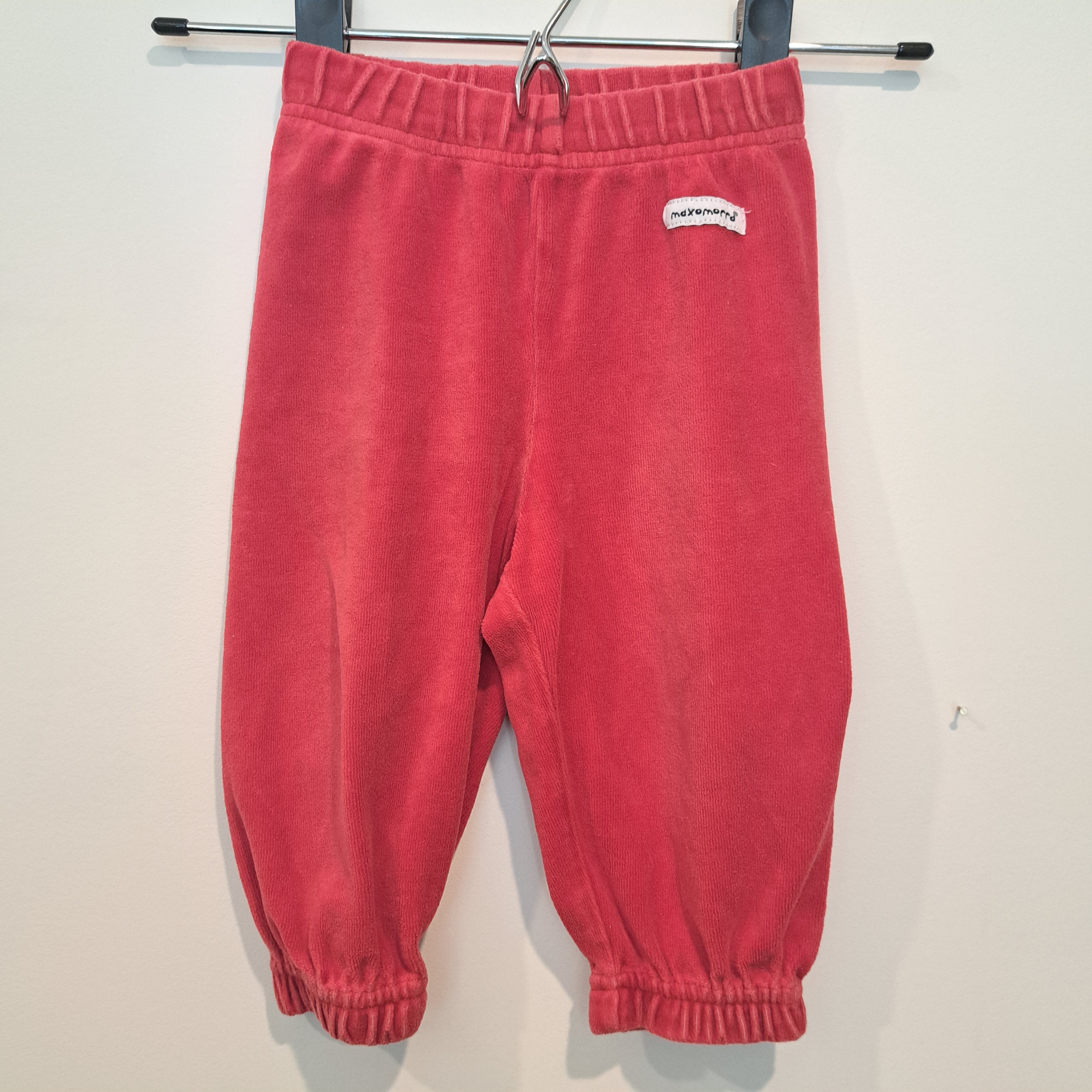 Hoopla Kids Re-Loved - RE-Loved - Maxomorra Red Terry Pants (6-9 months)
