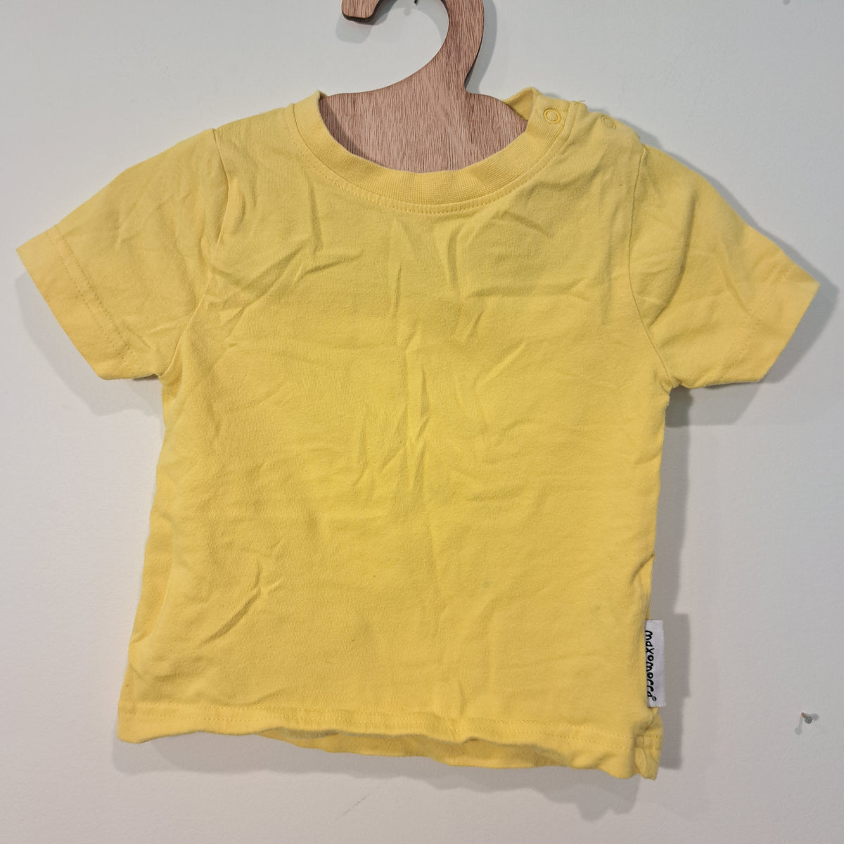 Hoopla Kids Re-Loved - RE-Loved - Maxomorra Yellow Short Sleeve Top (6 Months)