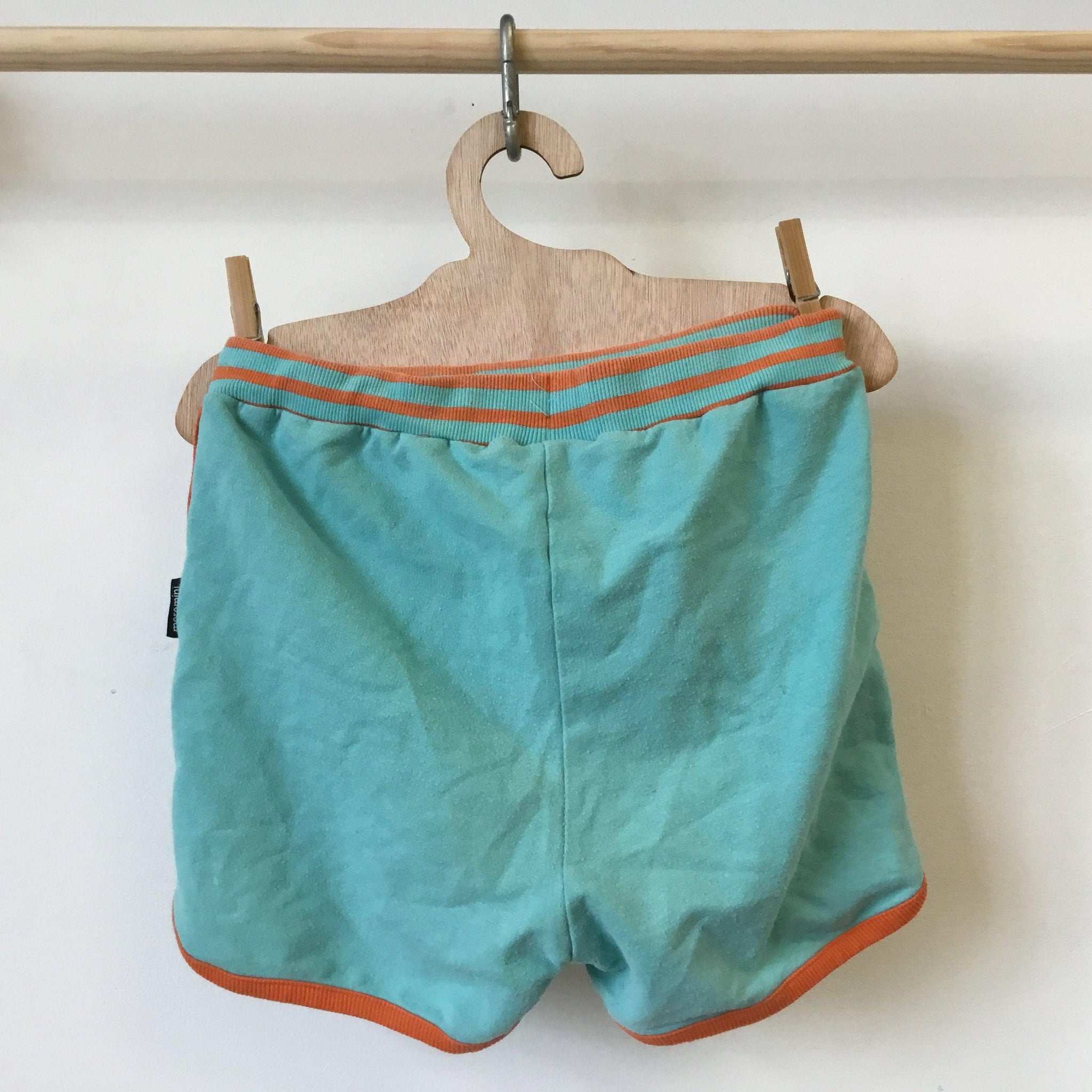 RE Loved Moromini Aqua Orange Running Shorts 10 11 Years