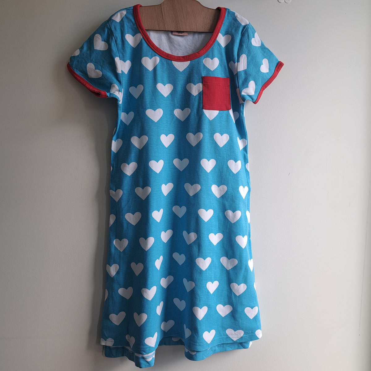 Hoopla Kids Re-Loved - RE-Loved - Moromini Blue Heart Dress (14 - 15 Years)