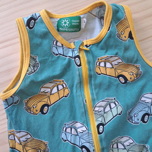 Hoopla Kids Re-Loved - RE-Loved - Naperonuttu Car Dungarees (9-12 Months)