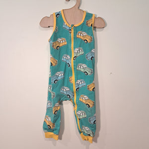 Hoopla Kids Re-Loved - RE-Loved - Naperonuttu Car Dungarees (9-12 Months)