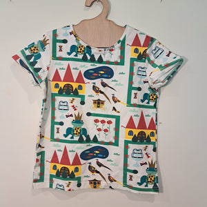 Hoopla Kids Re-Loved - RE-Loved - Raspberry Republic Fairytale Short Sleeved Top (6-7 Years)