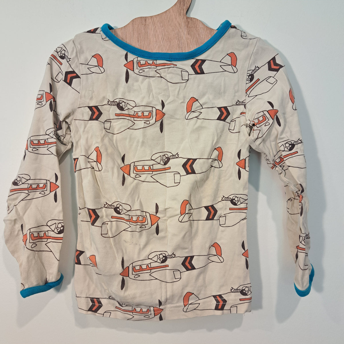 Hoopla Kids Re-Loved - RE-Loved - Småfolk Aeroplanes Long Sleeve Top (1 - 2 Years)