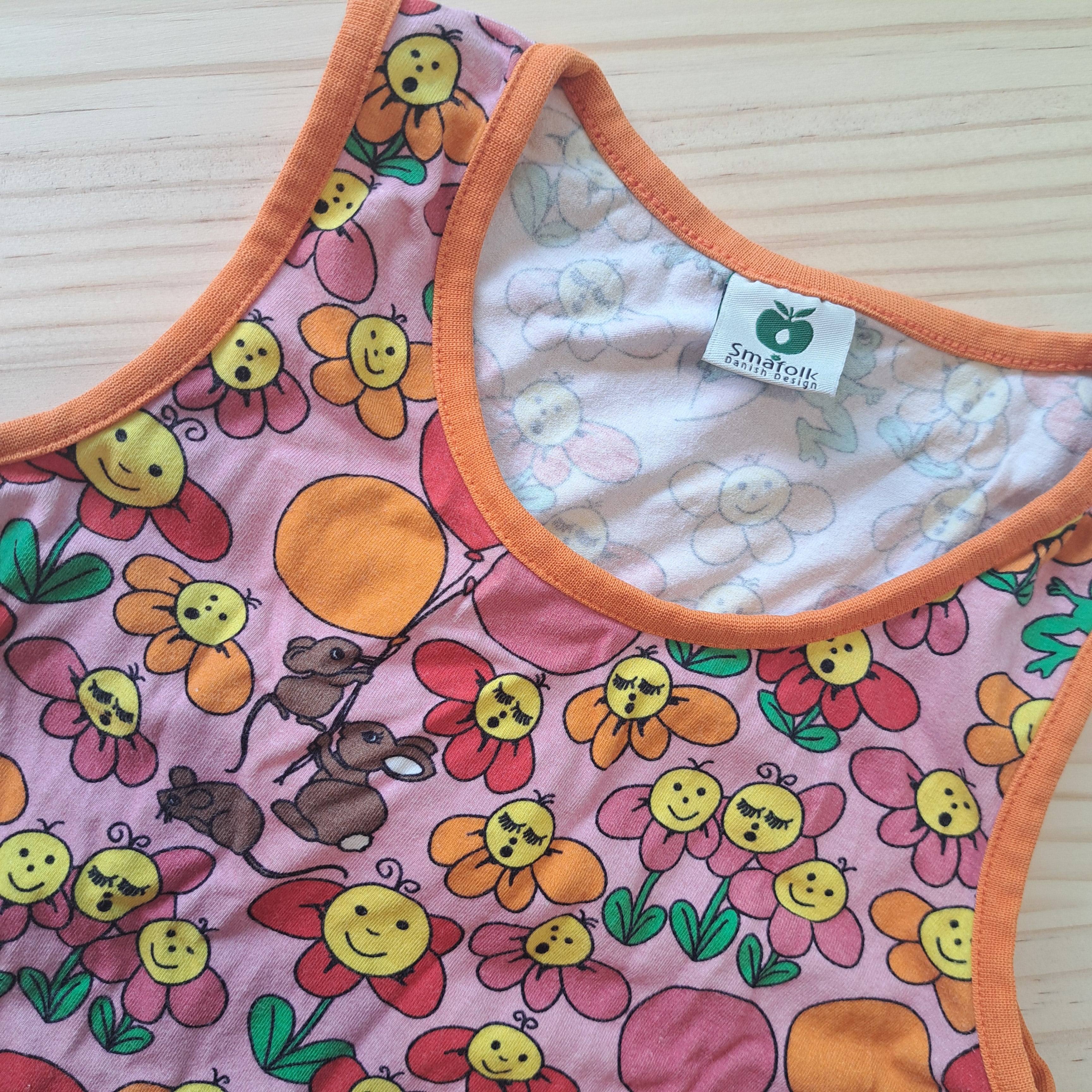 Hoopla Kids Re-Loved - RE-Loved - Småfolk Rabbits Singlet Top (9-10 Years)