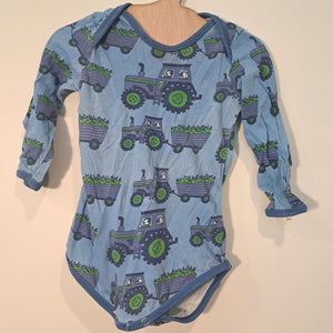 Hoopla Kids Re-Loved - RE-Loved - Småfolk Tractor Long Sleeved Body Top (9 Months)