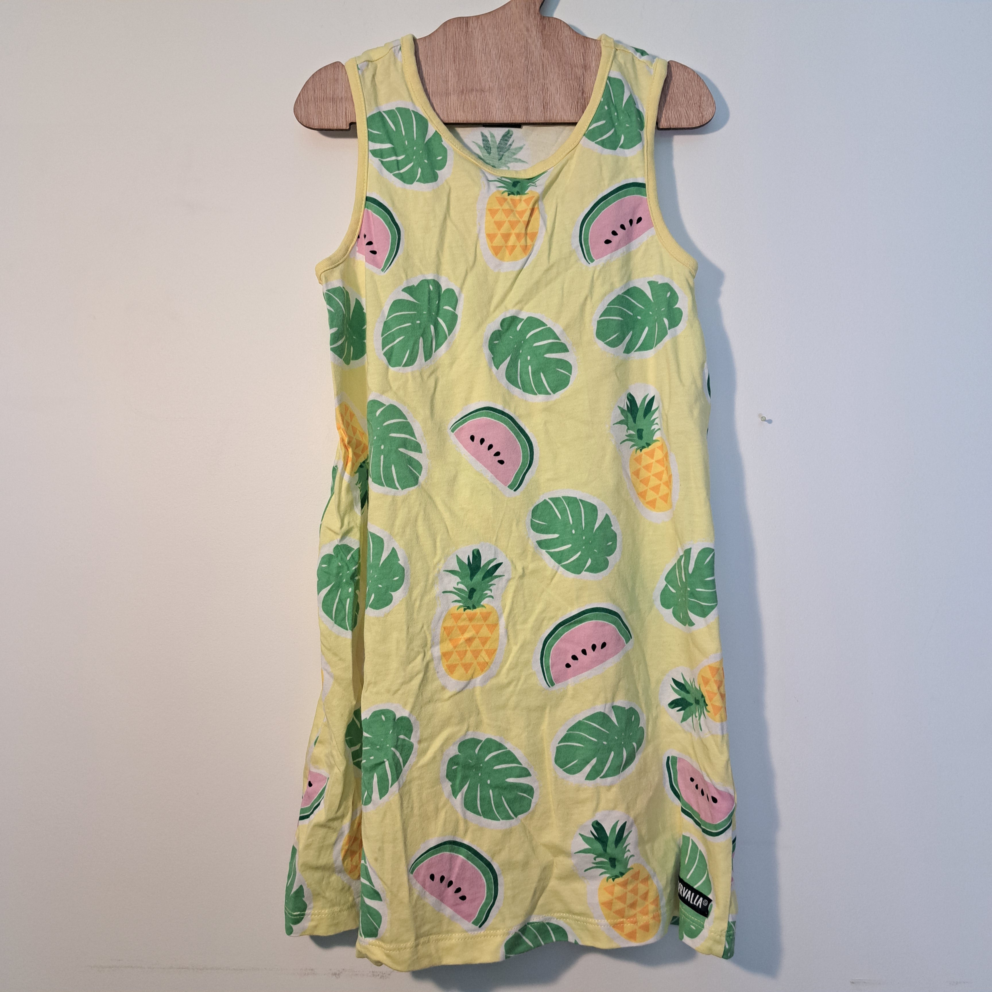 Hoopla Kids Re-Loved - RE-Loved - Villervalla Tropical Sleeveless Dress (6-7 Years)