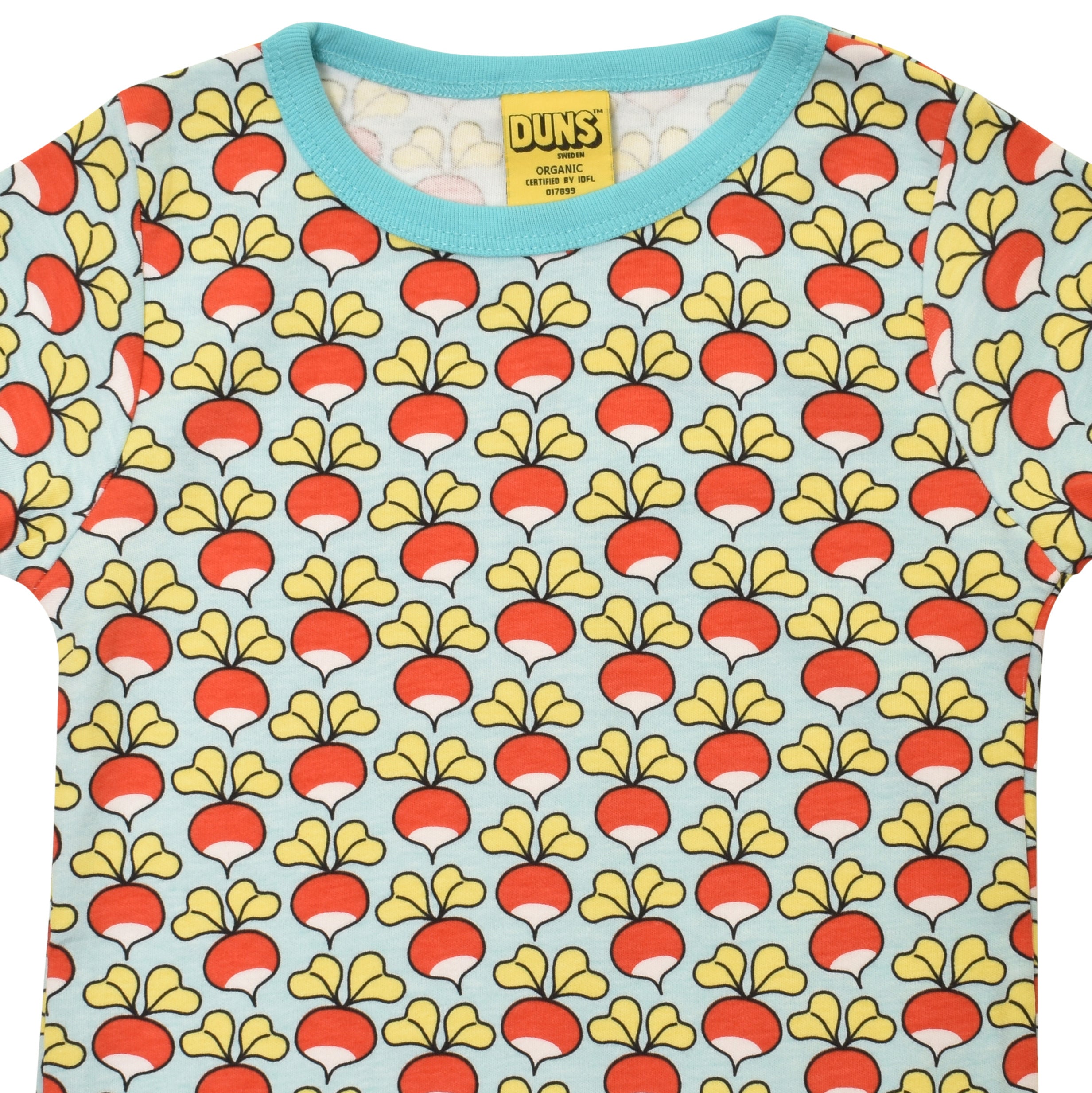 DUNS Sweden - Radish Blue Glow Short Sleeved Top