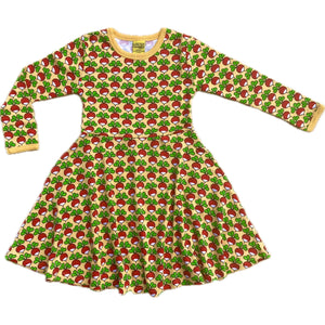 DUNS Sweden - Radish Long Sleeved Skater Dress (Pale Marigold)
