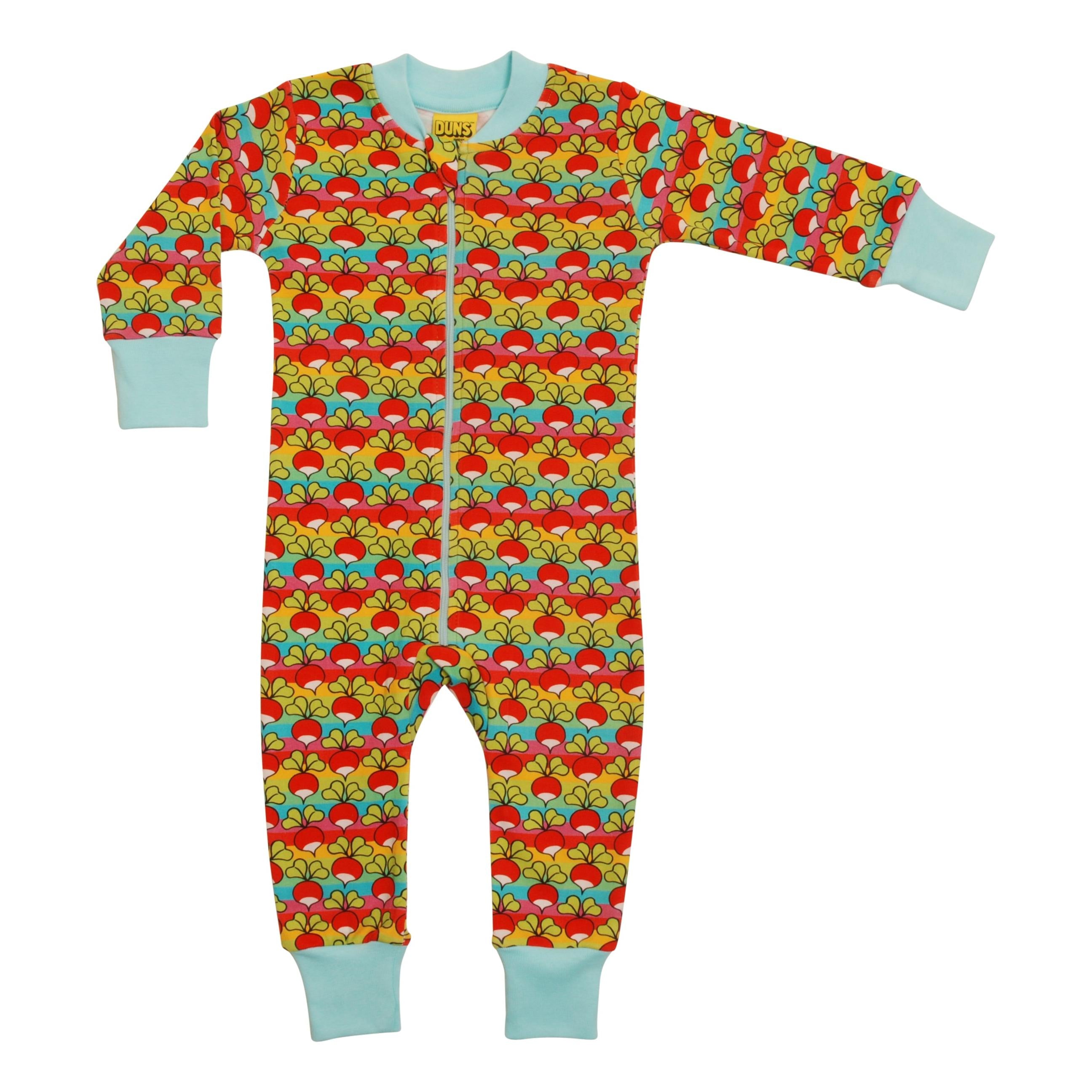 DUNS Sweden - Radish Mini Stripe Zip Suit