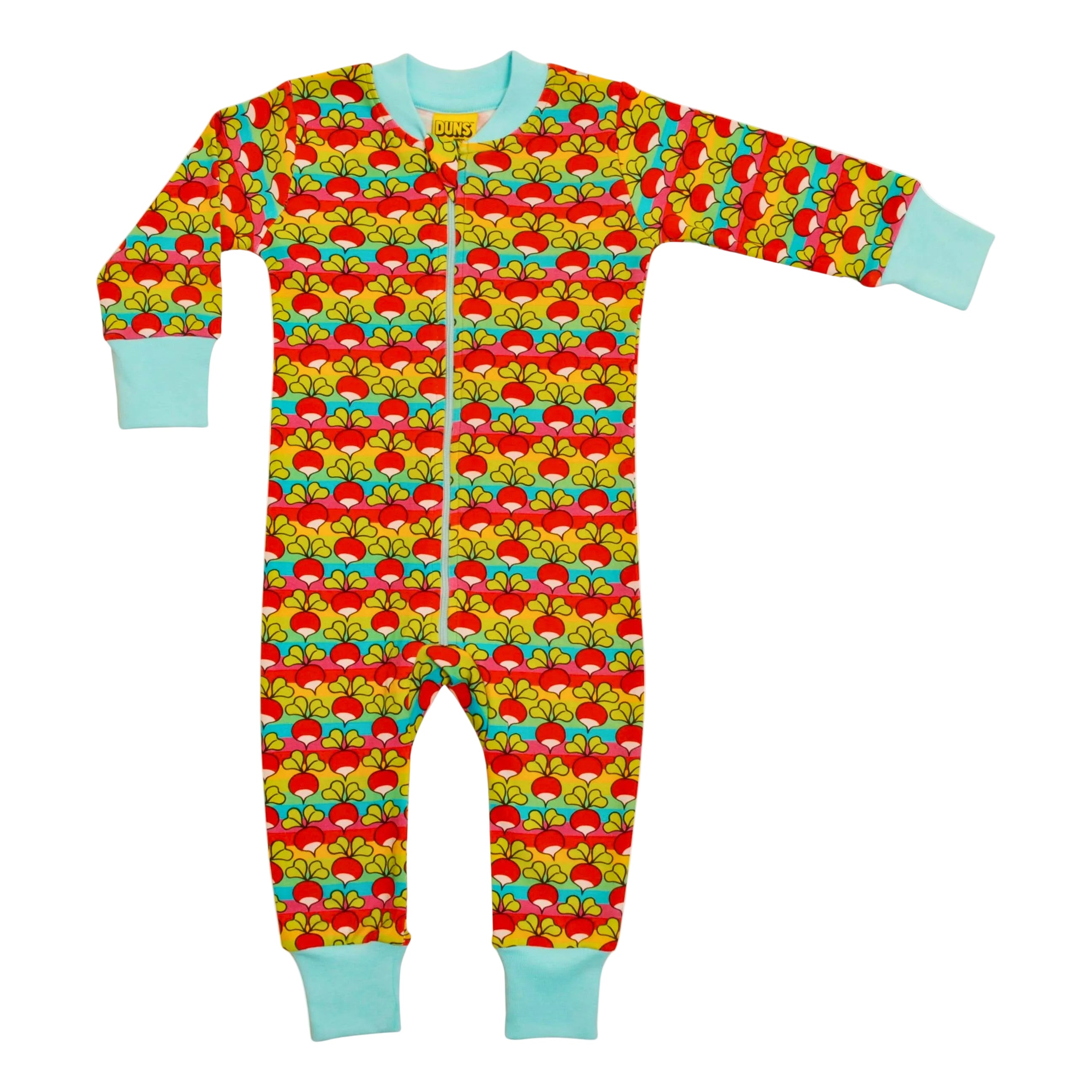 DUNS Sweden - Radish Mini Stripe Zip Suit