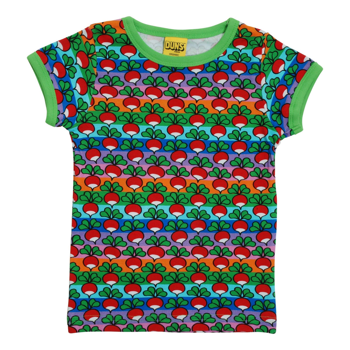 DUNS Sweden - Radish Short Sleeved Top (Stripe) (8 Years)