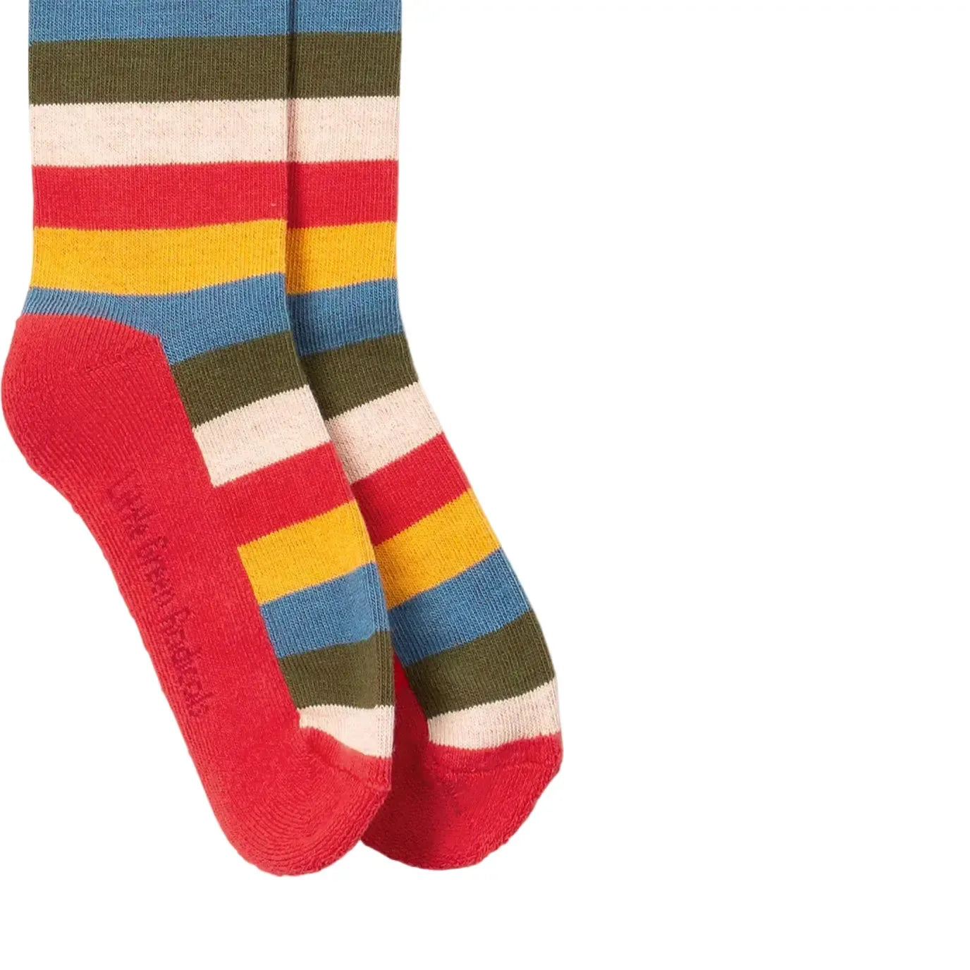 Little Green Radicals - Rainbow Terry Boot Socks 2 Pack