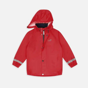 Muddy Puddles - Rainy Day Zip Jacket (Red) (12-18 months)