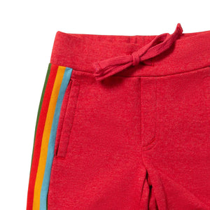 Little Green Radicals - Red Rainbow Comfy Jogger Shorts