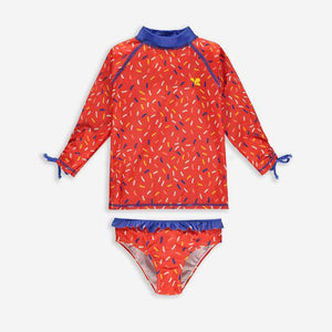 Muddy Puddles - Red Sprinkles Rash Vest and Bottoms (18-24 Months)