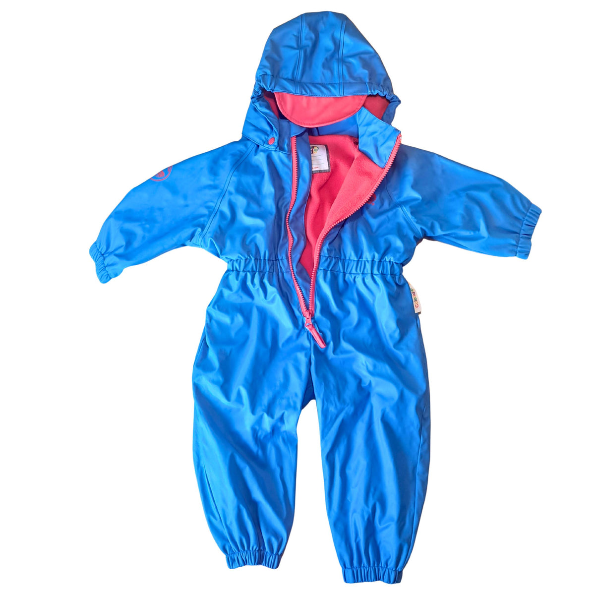 Hoopla Kids - SAMPLE - Blue Fleece-lined Waterproof Suit (1 Year)
