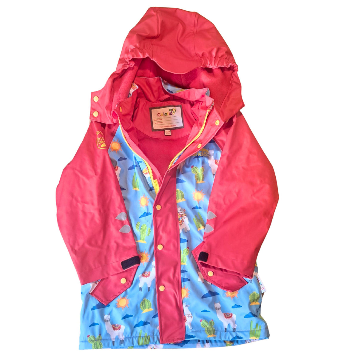 Hoopla Kids - SAMPLE - Llama Raincoat (7 - 8 Years)