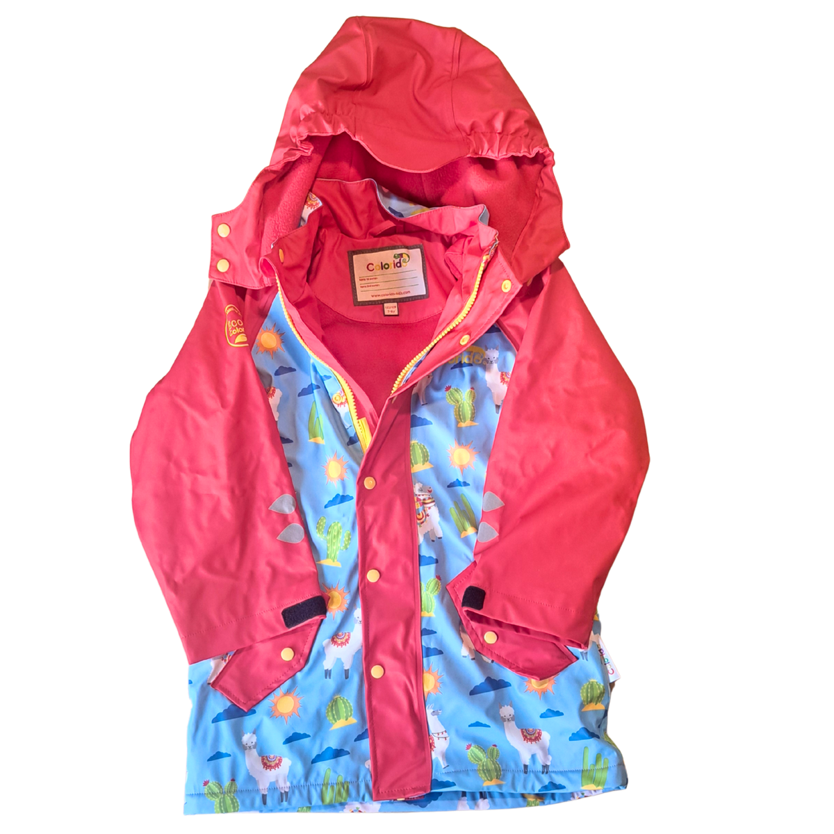 Hoopla Kids - SAMPLE - Llama Raincoat (7 - 8 Years)