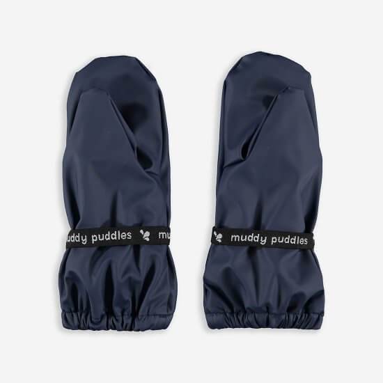 Muddy Puddles - Sample - Navy Recycled Mittens (2-4 Years)