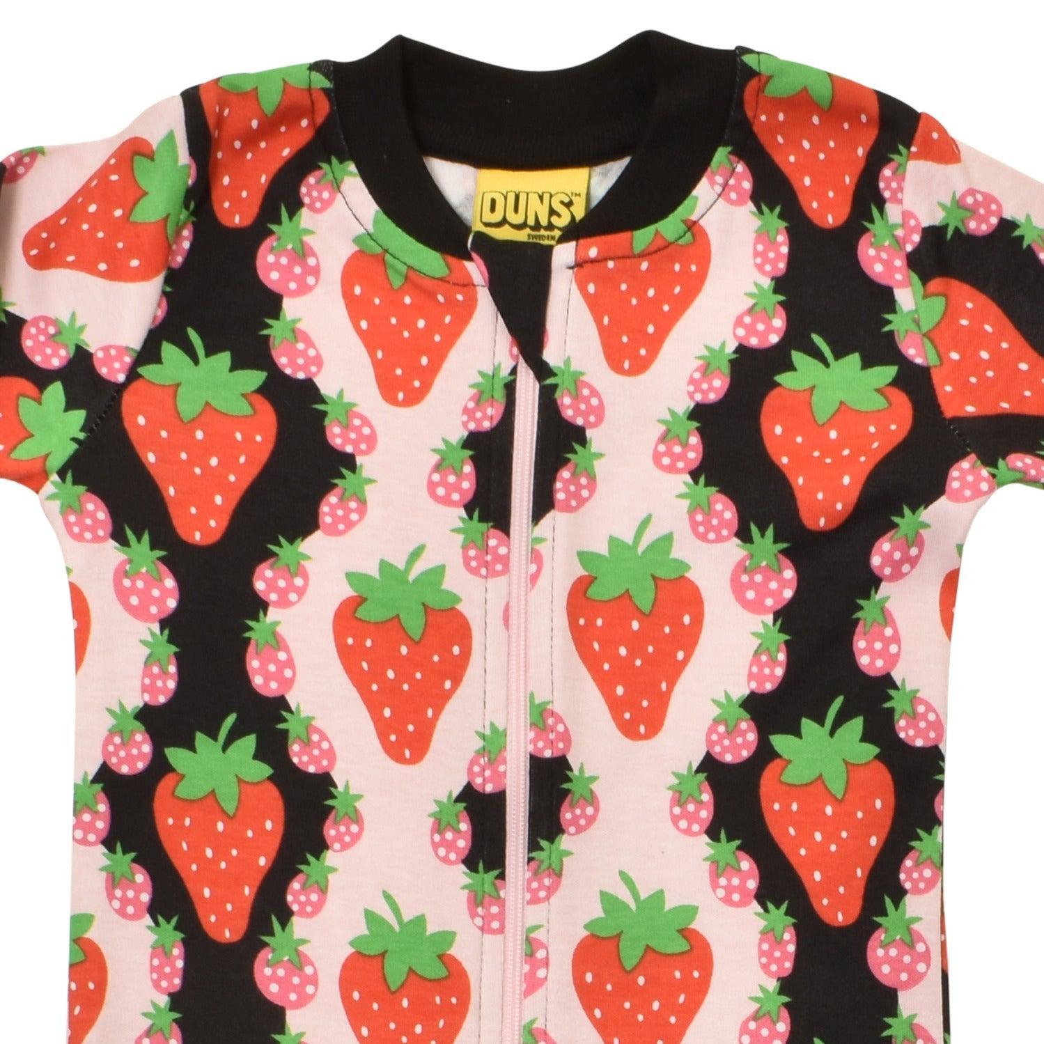 DUNS Sweden - Strawberries Pink Zip Suit
