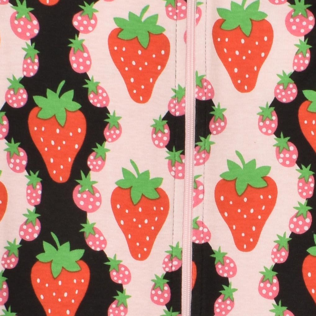 DUNS Sweden - Strawberries Pink Zip Suit